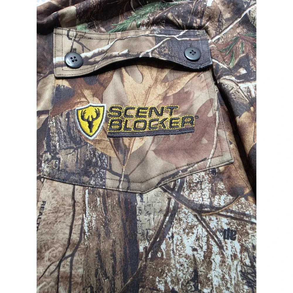 Scent Blocker Camo Fleece Lined Hunting Pants Men's XL